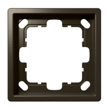 Рамка серия FD 1-постовая,  FD-Series Бронза Jasmart FD1001BR фото