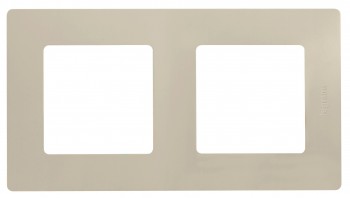 672512 Рамка Etika Слоновая кость 2-постовая Legrand фото