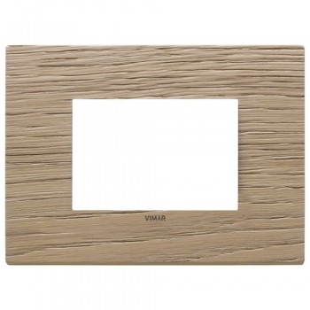 22653.31 Рамка Eikon EXE Дуб 3-модульная Vimar фото