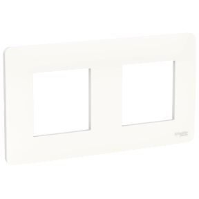 NU200418 Рамка Unica Studio Белый 2-постовая Schneider Electric фото