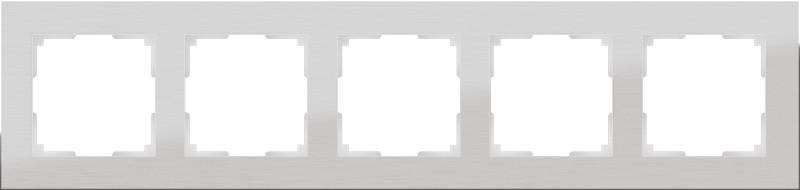 W0051706 Рамка на 5 постов (алюминий) Aluminium Werkel a050961 a050961 фото