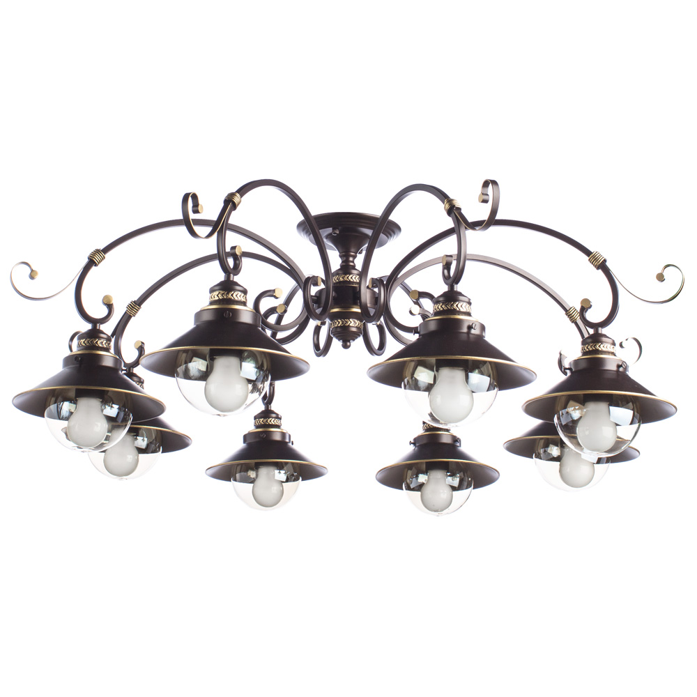 

Люстра потолочная Arte Lamp Grazioso A4577PL-8CK, Коричневый, Grazioso A4577PL-8CK