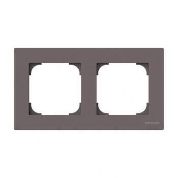 2CLA857200A6301 Рамка Sky Тауп 2-постовая ABB 8572 TP фото