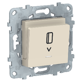 

NU528344 Выключатель карточный, с подсветкой, 10 А, Бежевый Schneider Electric, Unica Studio NU528344