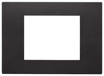 30653.02  Рамка Total Look Linea, 3 модуля, черный матовый Vimar фото