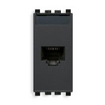 

20338.8 Розетка rj45 cat 5e utp t568a/b Vimar Eikon, Eikon Total Look 20338.8
