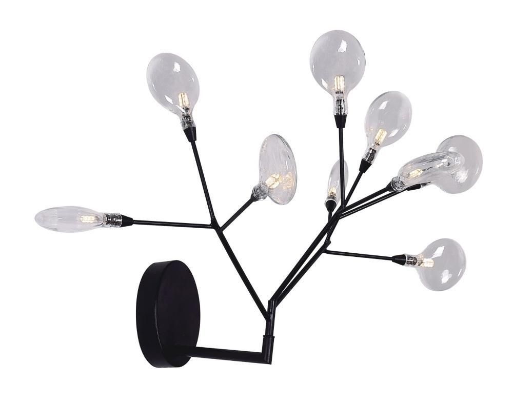 

Бра Crystal Lux Evita AP9 BLack/Transparent, Чёрный, Evita Evita AP9 BLack/Transparent