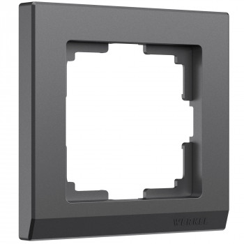 W0011864 Рамка на 1 пост (графит матовый) Stark Werkel a063115 фото