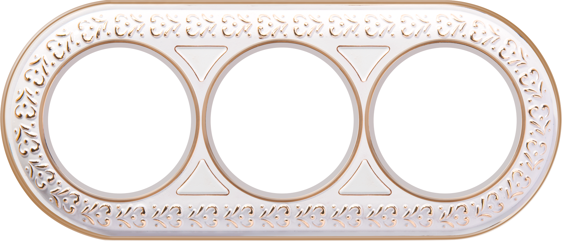 

WL70-frame-03 Рамка на 3 поста (белое золото) Antik Runda Werkel a037900, Antik Runda WL70-frame-03 a037900