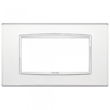 20654.C81 Рамка Eikon Chrome Classica Зеркало серебряное 4 модуля Vimar фото