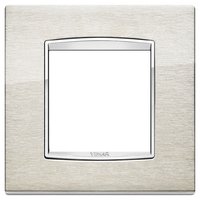 20642.C91 Рамка Eikon Chrome Classica Сталь натуральная 2 модуля Vimar фото