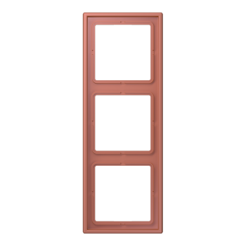 LC98332121 Рамка Les Couleurs Le Corbusier Terre sienne brique 3-постовая Jung фото