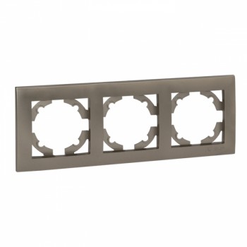 Рамка 3-местная кашемир EKF Валенсия EWM-G-303-40 фото