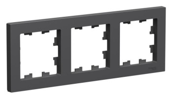 3-постовая рамка, универсальная, базальт Systeme Electric (Schneider Electric) AtlasDesign ATN001403 фото