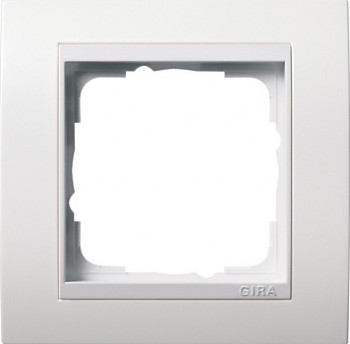 0211803 Рамка Event Белый глянец 1-постовая Gira фото