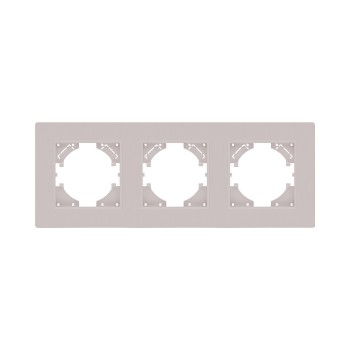 Рамка 3-кратная кашемир матовый Kollinger Eleganz Plex EP3CM фото