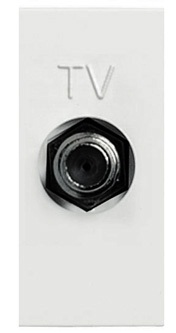

N2150 AN Розетка TV одиноч.,Zenit,антрацит, ABB, Zenit N2150 AN