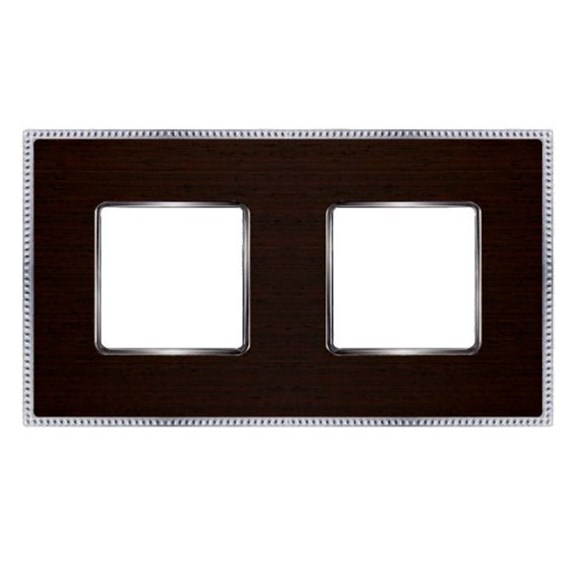 

FD01452WCB Рамка Belle Epoque Wood Wenge / Bright chrome 2-постовая гор/верт. Fede, Belle Epoque Wood FD01452WCB