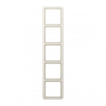 CD585WUW Рамка CD Ударопрочная Бежевый 5-постовая Jung фото