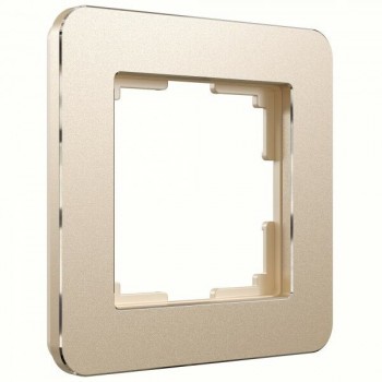 W0012611 Рамка на 1 пост (шампань) Platinum Werkel a059210 фото