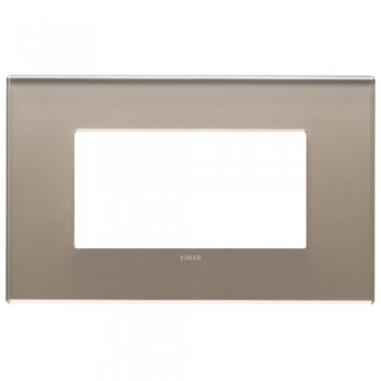 22654.77 Рамка Eikon EXE Коричневый опал 4-модульная Vimar фото