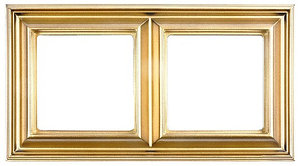 EPD482GO Рамка Eco Profi Deco золото 2-постовая Jung фото