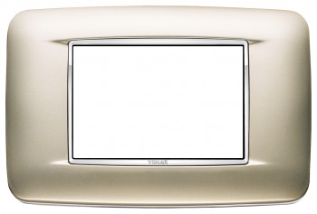 Рамка 3 модуля, никель сатиновый Vimar Eikon Chrome Round 20683.C22 фото