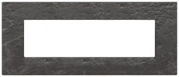 22657.53 Рамка Eikon EXE Черная Маркуина 7-модульная Vimar фото