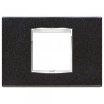 20652.C12 Рамка Eikon Chrome Classica Антрацит металлик 2 модуля Vimar фото