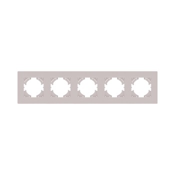 Рамка 5-кратная кашемир матовый Kollinger Eleganz Plex EP5CM фото