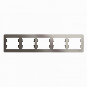 Рамка платина 5-постовая Systeme Electric (Schneider Electric) Glossa GSL001205 фото