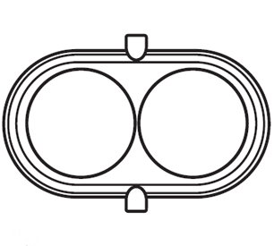 30852002 Рамка Garby накладная, 2 поста, буковая,с 2 выходами для труб, натуральное дерево Fontini фото