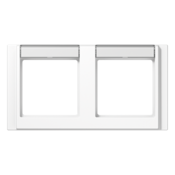 A5820NAWW Рамка с шильдиком A 500 Белый 2-постовая Jung фото