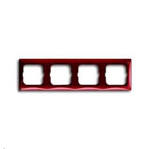 

2514-97-507 Рамка Basic 55 Foyer-red 4-постовая ABB, Basic 55 2514-97-507