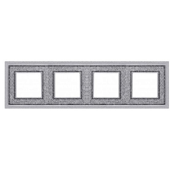 

FD01294CB Рамка Crystal De Luxe Bright chrome 4-постовая Fede, Crystal De Luxe FD01294CB