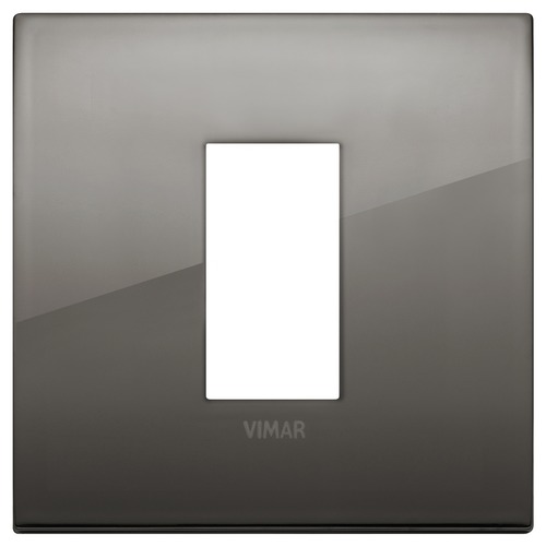 

19641.09 Рамка Arke Classic Хром черный 1 модуль Vimar, Arke Classic 19641.09