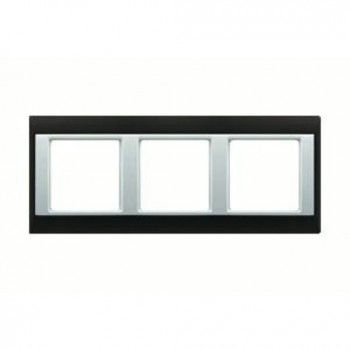 AP583GCRWW Рамка A Plus Хром / Белый 3-постовая Jung фото