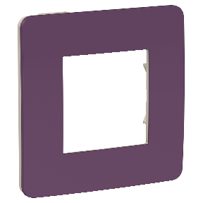 NU280215 Рамка Unica Studio Color Лиловый / Бежевый 1-постовая Schneider Electric фото