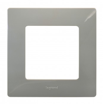 672521 Рамка Etika Светлая галька 1-постовая  Legrand фото