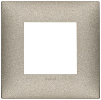 09662.23 Накладка Neve up на 2 модуля, титан матовый  Vimar фото