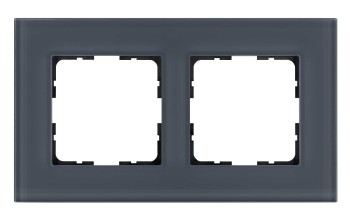 Рамка 2-постовая, стекло  Маренго Jasmart G-Glass G1002GC фото