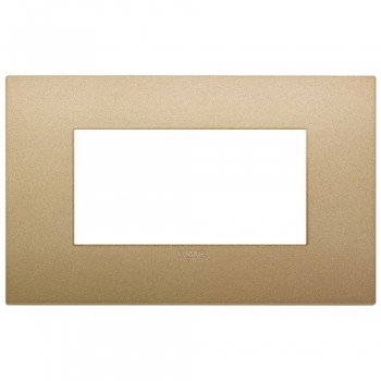 19654.78 Рамка Arke Classic Золото матовое 4 модуля Vimar фото