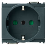 

16209 Розетка 2p+t 16a p30 серая Vimar Idea, Idea Rondo 16209