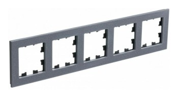 Рамка пятипостовая айс грей мрамор Systeme Electric (Schneider Electric) AtlasDesign Nature ATN343205 фото