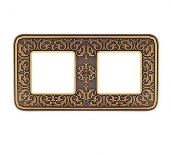 FD01372PB Рамка Emporio Bright Patina 2-постовая Fede фото