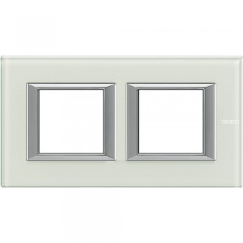 HA4802M2HVSW Рамка Axolute Квадрат Whice 2+2 модуля Bticino фото