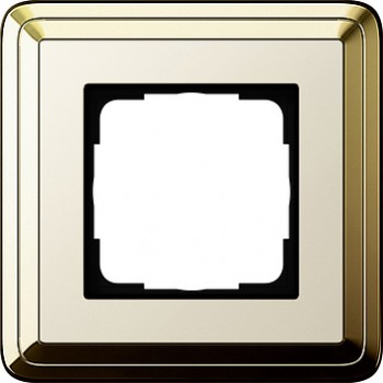 0211633 Рамка Classix Латунь / Кремовый 1-постовая Gira фото