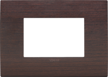 19653.41 Рамка Arke Classic Венге 3-модульная Vimar фото