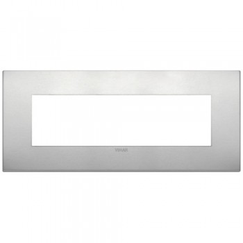 19657.15 Рамка Arke Classic Натуральный алюминий 7 модулей Vimar фото