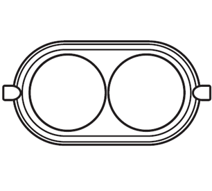 30842002 Рамка Garby накладная, 2 поста, буковая,с 2 выходами для труб, натуральное дерево Fontini фото